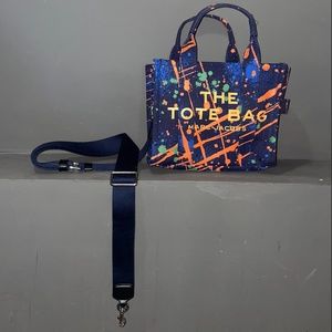 Splatter Paint Canvas Tote Bag